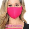 Summer Fuchsia Pink Face Mask