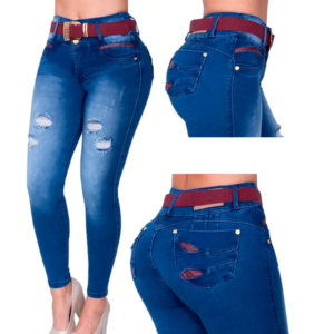 Sexy Colombian Jeans High Waist Mom Female Ripped Jeans For Women Black Denim Skinny Jeans Woman Plus Size Pencil Pants