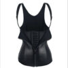 Waist Trainer for Women Zipper Body Shaper Cincher Sports Girdle Corset Sauna Sweat Vest Slimming Underwear Tank Top With Straps (Pack Of 3)