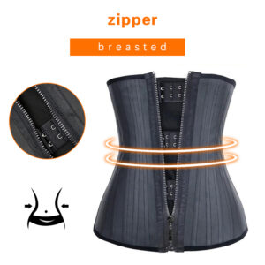 25 Steel Bone Waist Trainer Stomach Slimming Belt Modeling Straps Corset Latex Tummy Wrap Body Shaper Belly