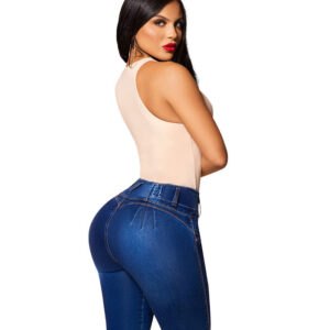 Colombian Jeans Stretch Fitness Jeans High Waist Skinny Pencil Jeans Women Butt Lifting Sexy Light Blue Denim Leggings