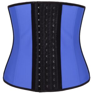 2022 Corset Underbust Rubber Latex 3 Hooks Waist Trainer Corset Xs 9 Steel Boned Waist Cinchers Girdles