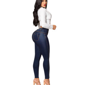 Colombian Jeans Brand New Womens Juniors Ripped High Waist Long Pants Jeans Butt Lift 3 Button Slim Fit Skinny Denim Pants