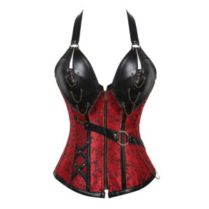 Custom Sexy Women Lingerie Intimates Waist Training Fashionable Corsets and Bustier Tanks Zipper Steampunk Party Costumes