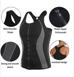 Men Body Shaper Workout Tank Tops Shapewear Compression Shirts Weight Loss Slimming Vest Waist Trainer Cropped Muscle Undershirt