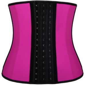 2022 Corset Underbust Rubber Latex 3 Hooks Waist Trainer Corset Xs 9 Steel Boned Waist Cinchers Girdles