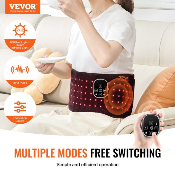Red Light Therapy Belt for Waist 660&850nm Red Light Therapy Pad 105 LEDs - Image 3