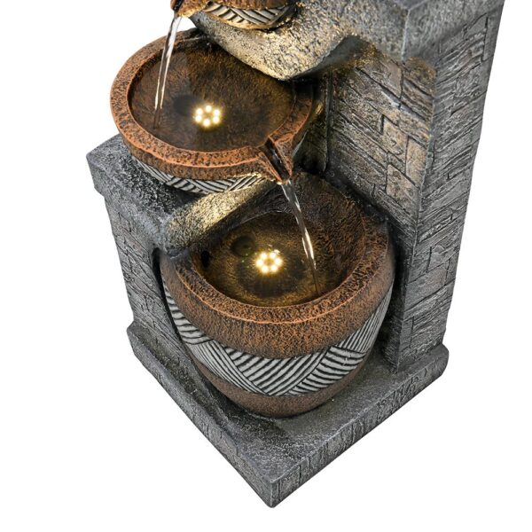 42.5inches Garden Water Fountain for Home Garden Decor - Image 8