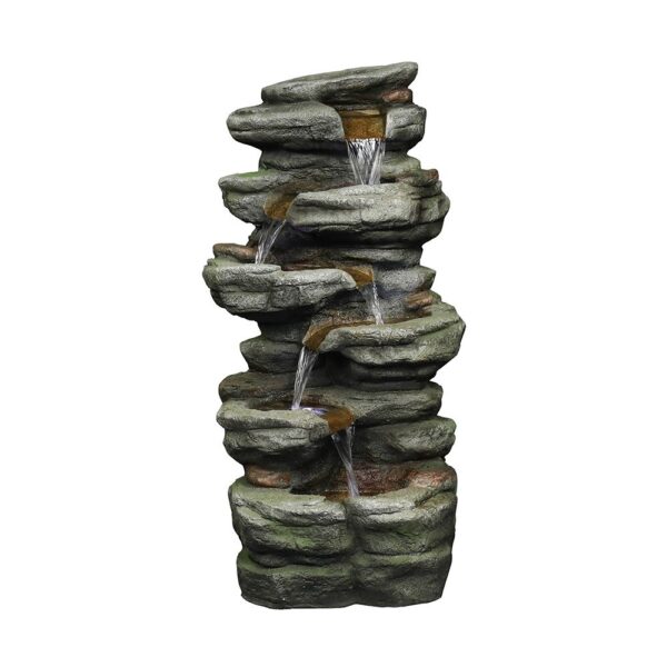 30.7inches Outdoor Water Fountain with Led Lights - Image 3