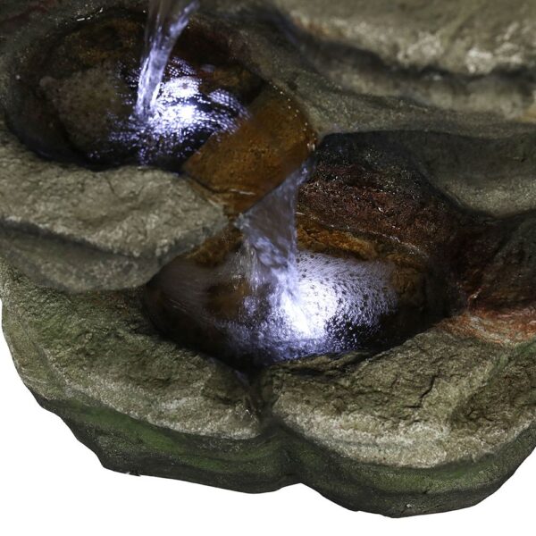 30.7inches Outdoor Water Fountain with Led Lights - Image 9