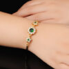 European & American Crystal Diamond Chain Roman Zircon Bridal Bracelet - Image 3