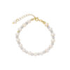 Bright Planet Bracelet with Diamond Balls & Freshwater Pearls - Cold Wind Design - Image 3