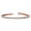 6ctw Created Moissanite Tennis Bracelet - 3mm Stones - 14K Gold Overlay in White, Yellow or Rose Gold - Image 18