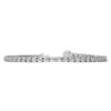 6ctw Created Moissanite Tennis Bracelet - 3mm Stones - 14K Gold Overlay in White, Yellow or Rose Gold - Image 3