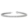 6ctw Created Moissanite Tennis Bracelet - 3mm Stones - 14K Gold Overlay in White, Yellow or Rose Gold - Image 2