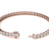 6ctw Created Moissanite Tennis Bracelet - 3mm Stones - 14K Gold Overlay in White, Yellow or Rose Gold - Image 13