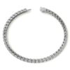 6ctw Created Moissanite Tennis Bracelet - 3mm Stones - 14K Gold Overlay in White, Yellow or Rose Gold - Image 4