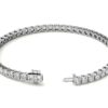 6ctw Created Moissanite Tennis Bracelet - 3mm Stones - 14K Gold Overlay in White, Yellow or Rose Gold - Image 5