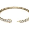 6ctw Created Moissanite Tennis Bracelet - 3mm Stones - 14K Gold Overlay in White, Yellow or Rose Gold - Image 9