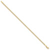 10k Gold 2.5mm Semi-Solid Curb Link Chain - Classic Unisex Jewelry - Image 2