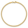 10k Gold 2.5mm Semi-Solid Curb Link Chain - Classic Unisex Jewelry - Image 4